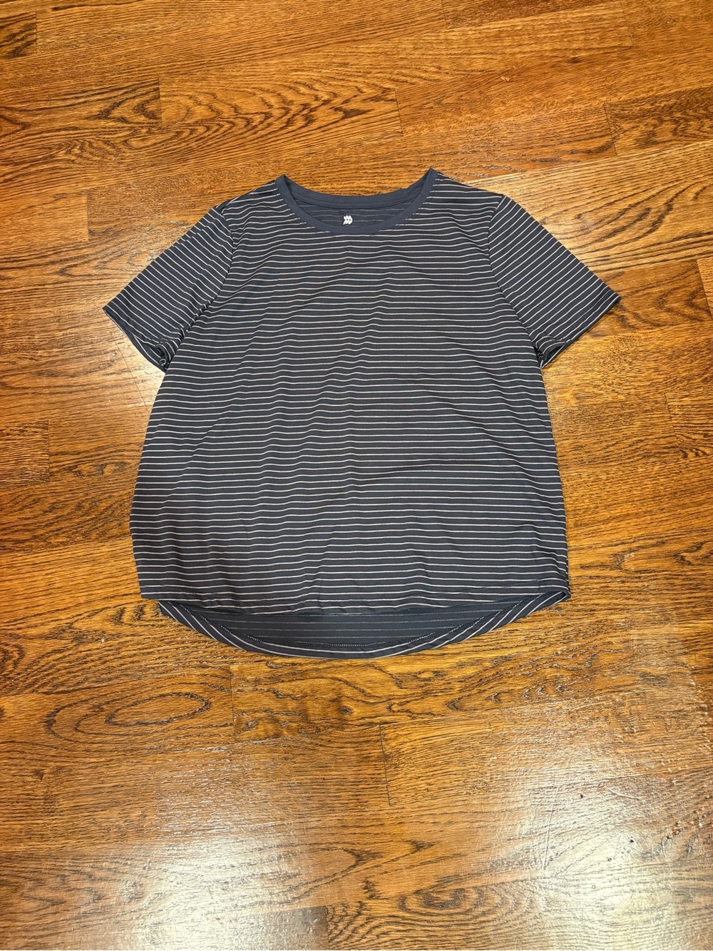 Navy Striped Short Sleeve Tee